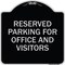 Signmission Parking Reserved Parking for Office and Visitors Heavy-Gauge Aluminum Sign, 18" x 18", BS-1818-23360 A-DES-BS-1818-23360 - alternate 1